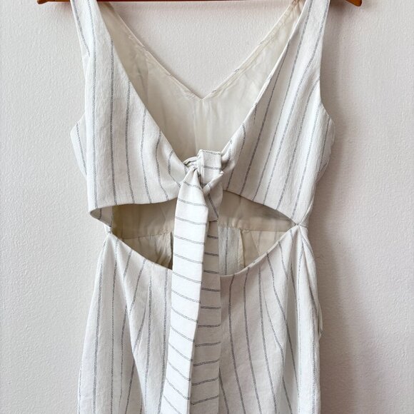 Aritzia Wilfred Écoulement Striped Romper - Picture 9 of 10